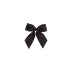 Christmas bow velvet 15x13, mocca
