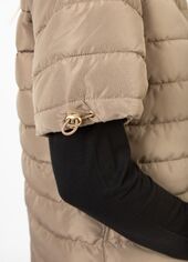 Asta quilted short sleeved jacket, sand
