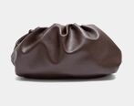 Dumpling bag, dark brown