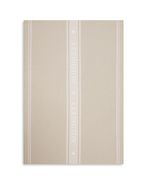 Icons cotton jacquard star kitchen towel, beige/white