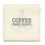 Paper napkin coffee fresh brewed