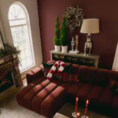 Frosted berry wreath dia 71cm