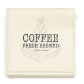Paper napkin coffee fresh brewed