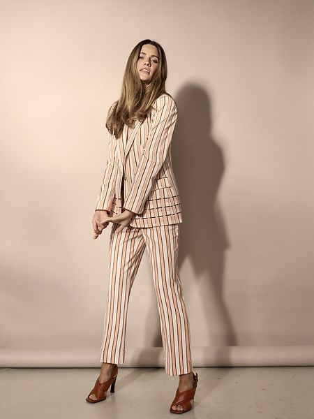 Bella rally pant, peach cobbler