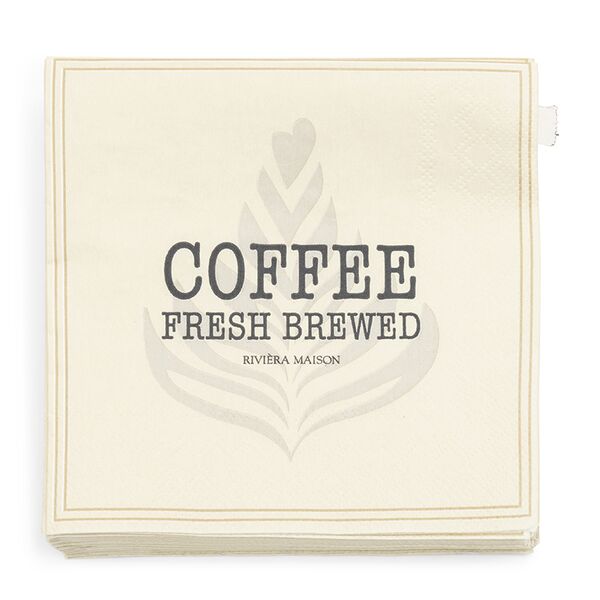 Paper napkin coffee fresh brewed