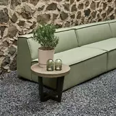 Bondi beach outdoor end table, grey