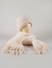 Aurora scarf 35x160, full cream