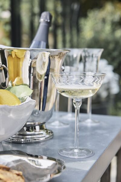 Sigrid wine cooler, silver brass