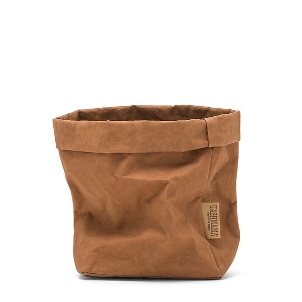 Uashmama paperipussi L, cuoio