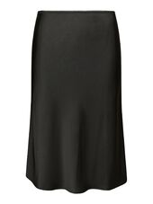 Mindie heavy sateen skirt, black