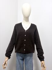Cashmere blend cardigan, brown
