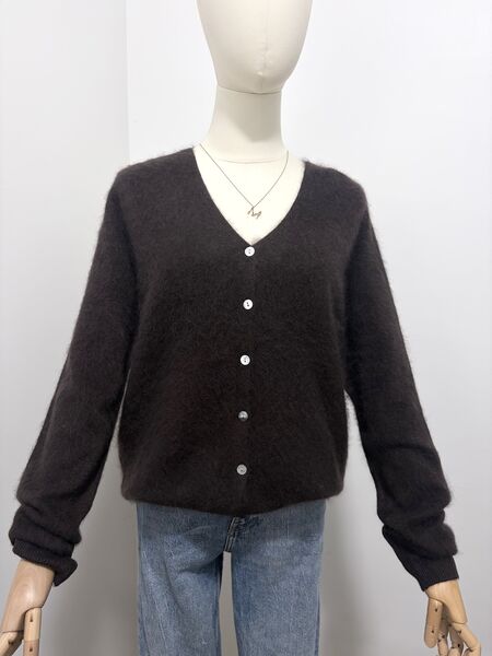 Cashmere blend cardigan, brown