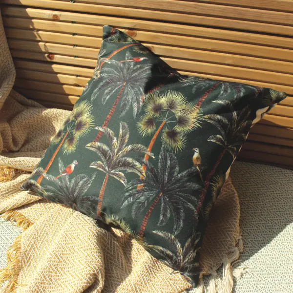 Palms outdoor cushion 43x43, forest