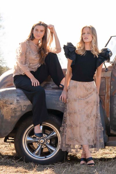 Florence blouse, antique gold