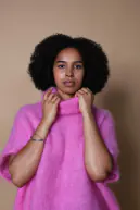 Hug kid mohairpooloneule, pinkki