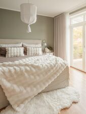 Misty blanket 140x220, ivory