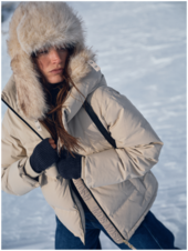 Jilly hope down jacket, feather gray