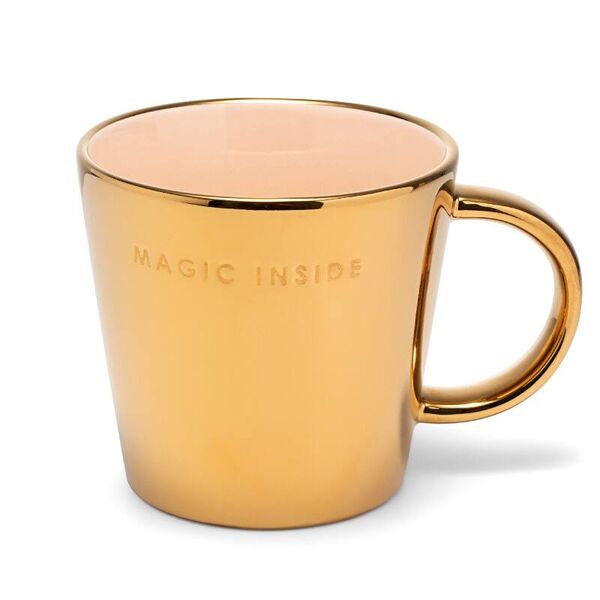Tea cup magic inside 350ml, gold ecru