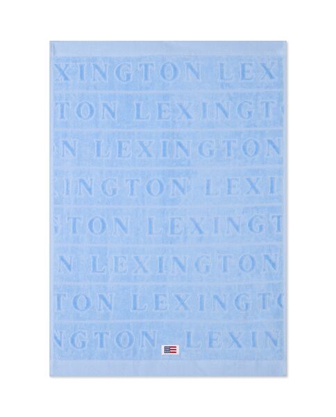 Velour Jacquard Logo Towel 30x50, Blue