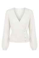 Mariya wrap cardigan, white