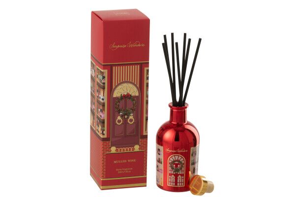 Reed diffuser surprise window fragrance oil, coral red/multicolored
