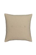 Cassia logo cushion cover 40x40, taupe