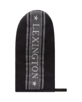 Icons cotton jacquard star mitten, black/white