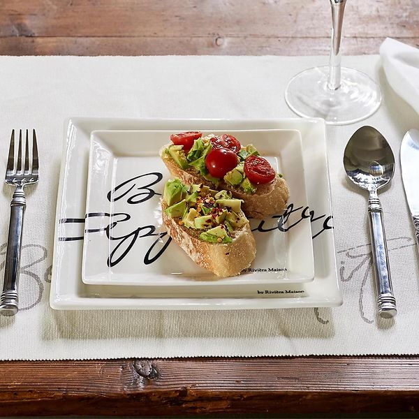 Buon appetito square plate 18x18