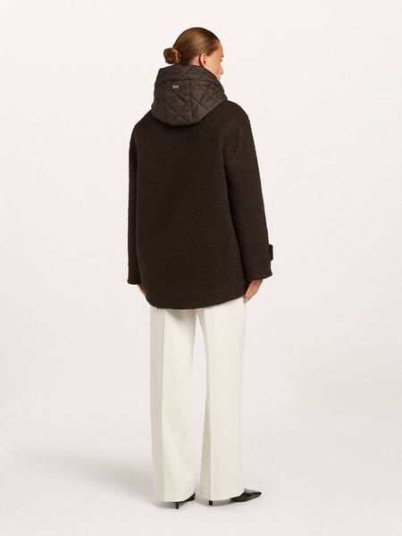 Avril short coat, dark chocolate