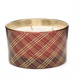 Classic tartan scented candle