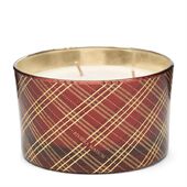 Classic tartan scented candle