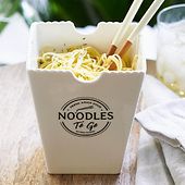 Fresh Asian food noodles to go bowl