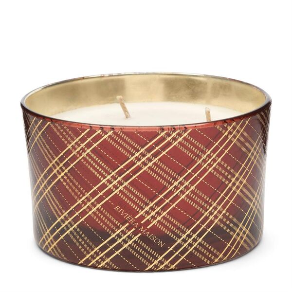 Classic tartan scented candle