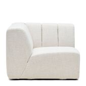 Dazzle corner, rich tweed, antique white