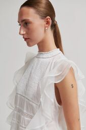 Kristel Frill Top, White