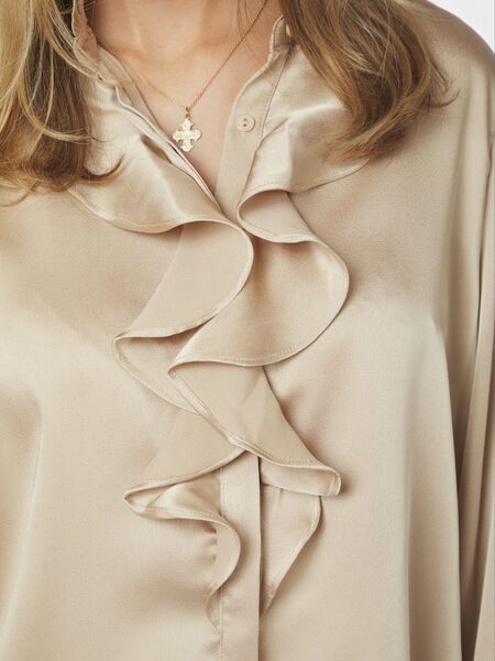 Zamola blouse, dark sand