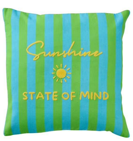 Cushion striped 45x45, sunshine