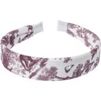 Velvet hair band, bordeaux savannah pattern