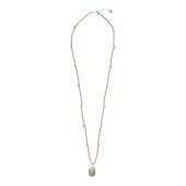 Cherish smokey quartz silver necklace
