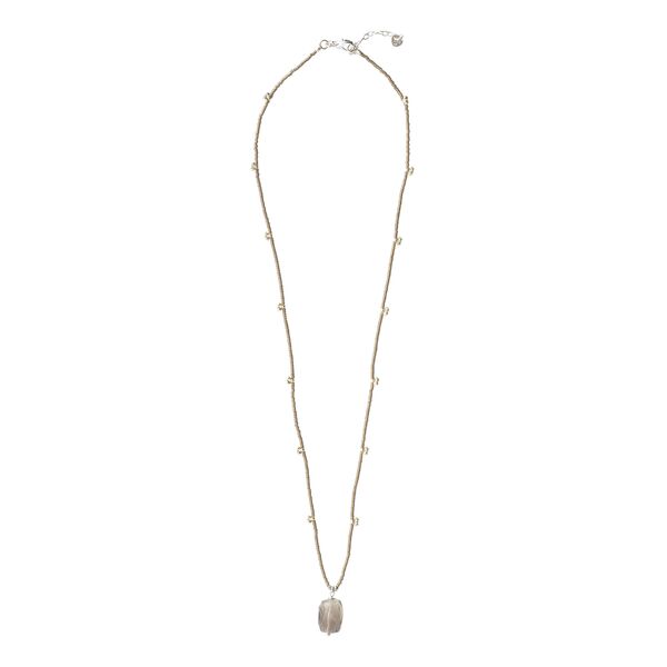 Cherish smokey quartz silver necklace