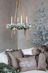 Aix pillowcase with frilled edge 45x45, mocca