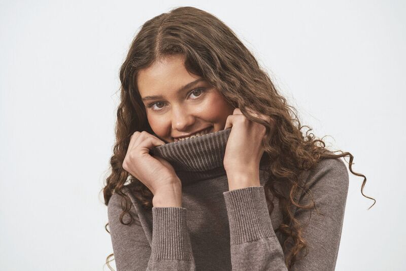 Mila rollneck pullover, atmos melange