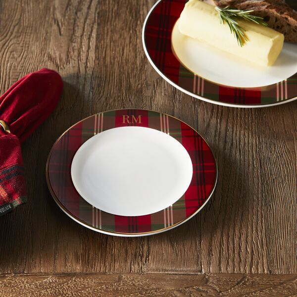 Classic tartan breakfast plate