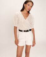 Romeo top, ecru