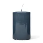 Glossy pillar candle 8x12, blue