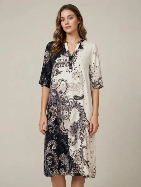 Costa Knee Dress, Dull Black