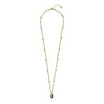 Cherish labradorite gold necklace