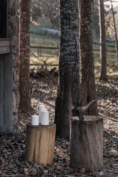 Outdoor led candle 20cm, white