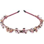 Crystal hair band, maroon