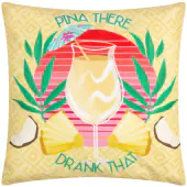 Pina there outdoor cushion 43x43, yellow